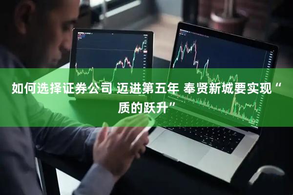 如何选择证券公司 迈进第五年 奉贤新城要实现“质的跃升”